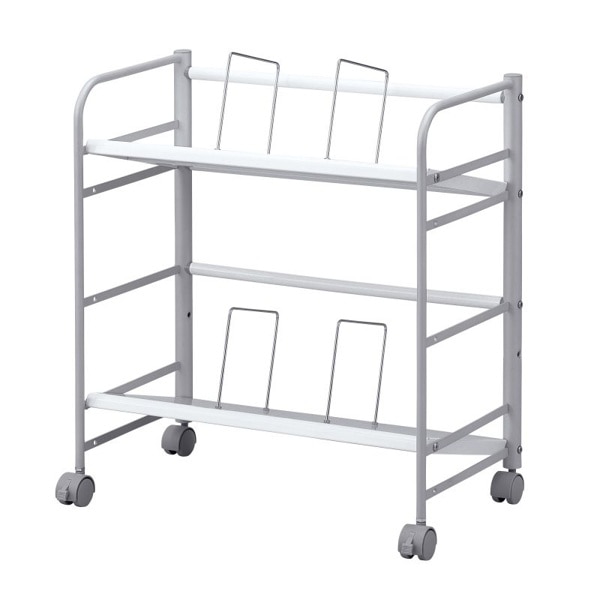 サンワサプライ ファイルワゴン 2段 WG-301N 1個（ご注文単位1個）【直送品】