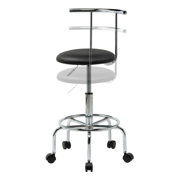 サンワサプライ カウンターチェア ブラック SNC-RD8BK 1個(ご注文単位1個)【直送品】