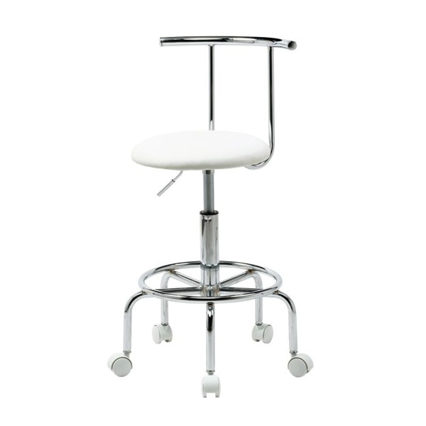 サンワサプライ カウンターチェア ホワイト SNC-RD8W 1個（ご注文単位1個）【直送品】