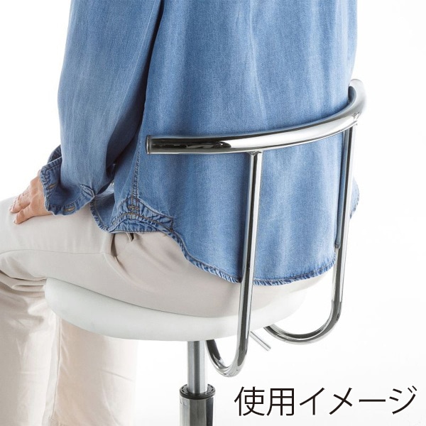 サンワサプライ カウンターチェア ホワイト SNC-RD8W 1個（ご注文単位1個）【直送品】