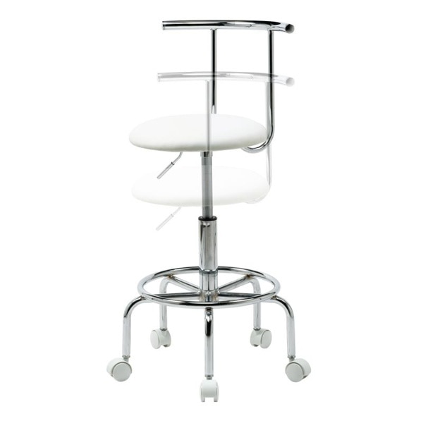 サンワサプライ カウンターチェア ホワイト SNC-RD8W 1個（ご注文単位1個）【直送品】