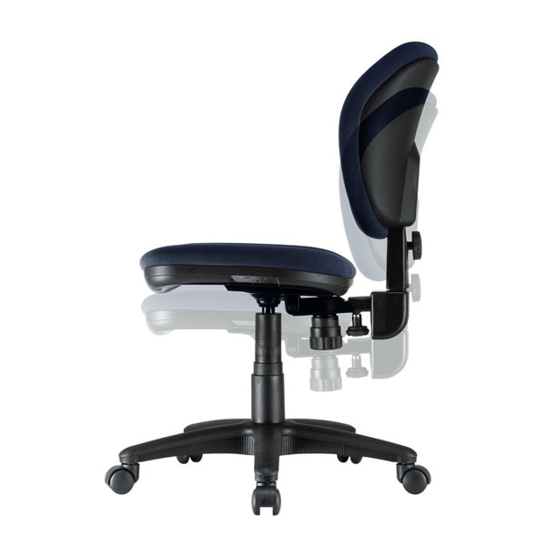 サンワサプライ オフィスチェア 肘かけなし ブルー SNC-T162BL 1個（ご注文単位1個）【直送品】