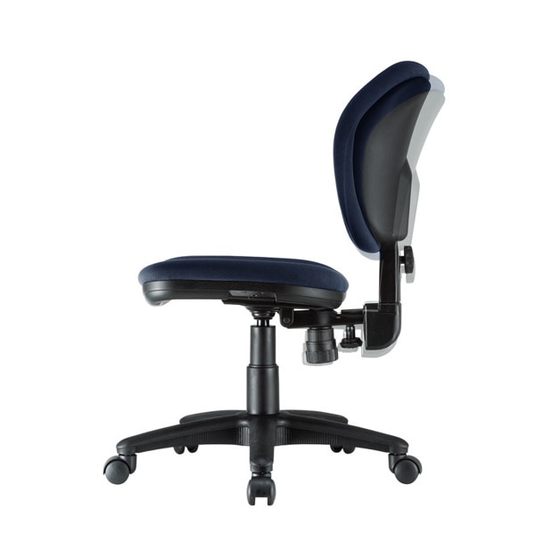 サンワサプライ オフィスチェア 肘かけなし ブルー SNC-T162BL 1個（ご注文単位1個）【直送品】