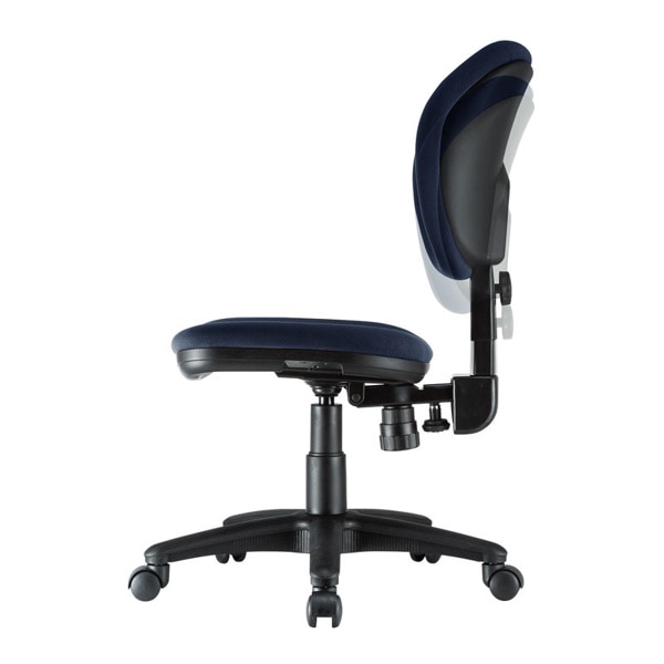 サンワサプライ オフィスチェア 肘かけなし ブルー SNC-T162BL 1個（ご注文単位1個）【直送品】