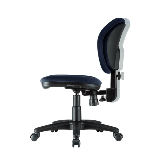 サンワサプライ オフィスチェア 肘かけなし ブルー SNC-T162BL 1個（ご注文単位1個）【直送品】