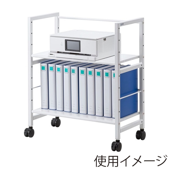 サンワサプライ 高耐荷重ワゴン 2段 WG-207 1個（ご注文単位1個）【直送品】