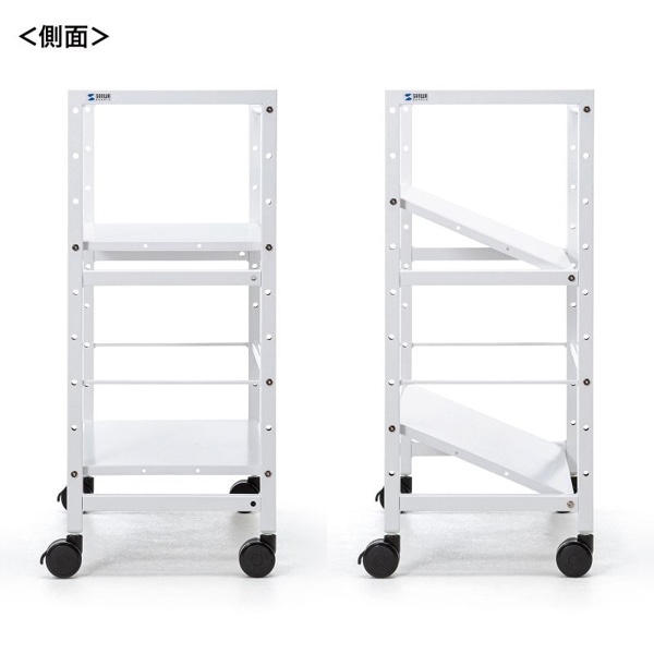 サンワサプライ 高耐荷重ワゴン 2段 WG-207 1個（ご注文単位1個）【直送品】