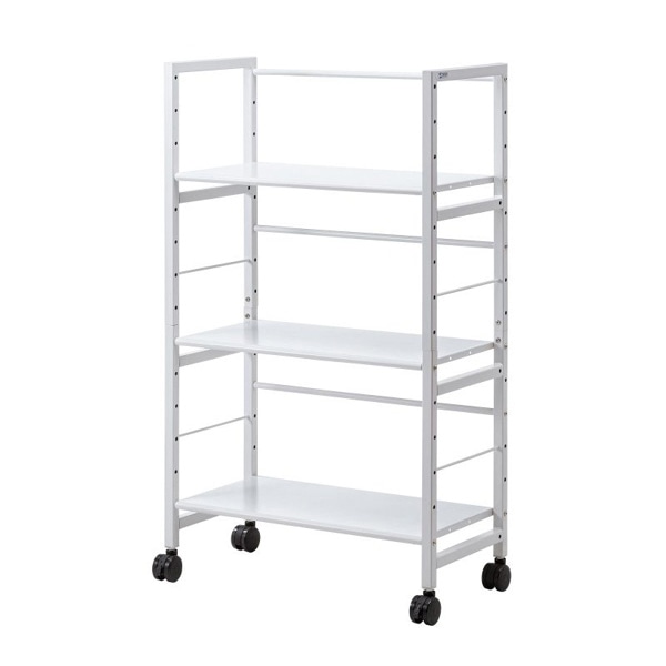 サンワサプライ 高耐荷重ワゴン 3段 WG-208 1個（ご注文単位1個）【直送品】