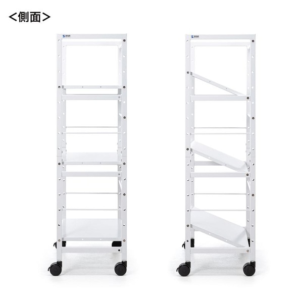 サンワサプライ 高耐荷重ワゴン 3段 WG-208 1個（ご注文単位1個）【直送品】