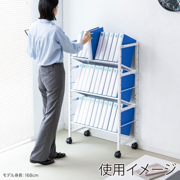 サンワサプライ 高耐荷重ワゴン 3段 WG-208 1個（ご注文単位1個）【直送品】