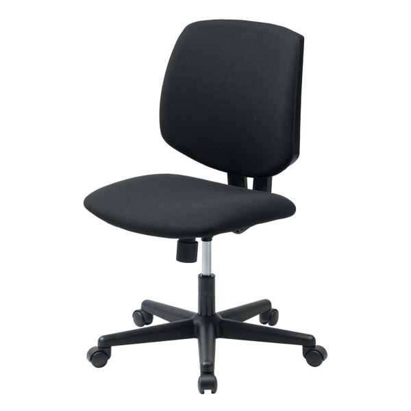 サンワサプライ 高耐荷重オフィスチェア 肘かけなし ブラック SNC-T163BK 1個（ご注文単位1個）【直送品】