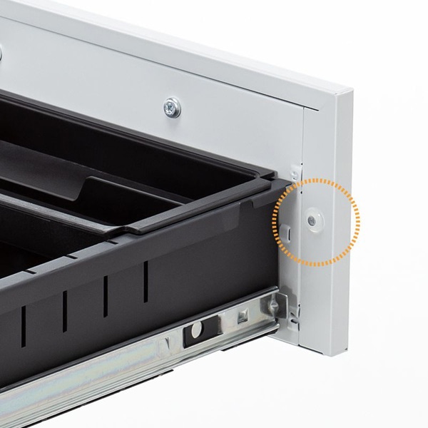 サンワサプライ キャビネット 3段 ホワイト SNW-107W 1個（ご注文単位1個）【直送品】