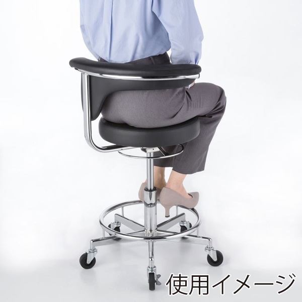 サンワサプライ 作業用ワークスツール ブラック SNC-RD10VBK 1個（ご注文単位1個）【直送品】