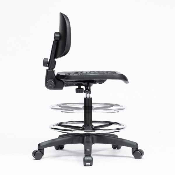 サンワサプライ 作業用ワークチェア 肘かけなし ブラック SNC-T166BK 1個（ご注文単位1個）【直送品】