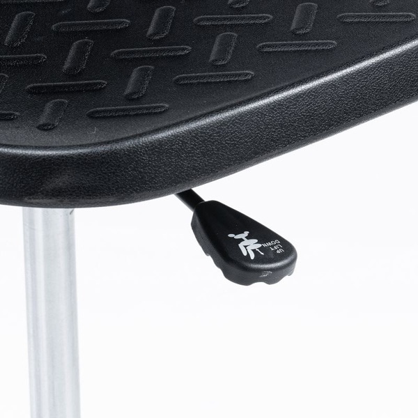 サンワサプライ 作業用ワークチェア 肘かけなし ブラック SNC-T166BK 1個（ご注文単位1個）【直送品】