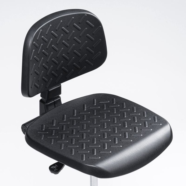 サンワサプライ 作業用ワークチェア 肘かけなし ブラック SNC-T166BK 1個（ご注文単位1個）【直送品】