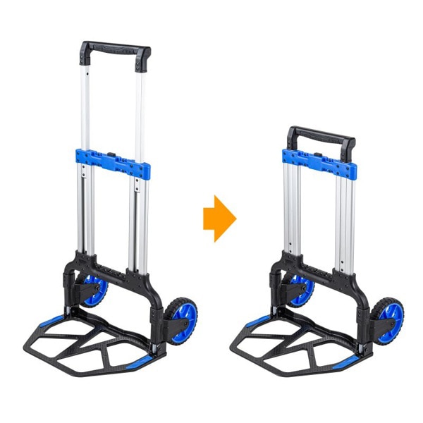 サンワサプライ 折りたたみキャリー 2輪台車 CART-FA10BK 1個（ご注文単位1個）【直送品】