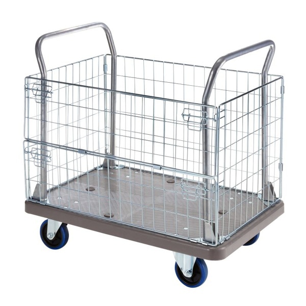 サンワサプライ かご付き台車 CART-FA13GY 1個（ご注文単位1個）【直送品】