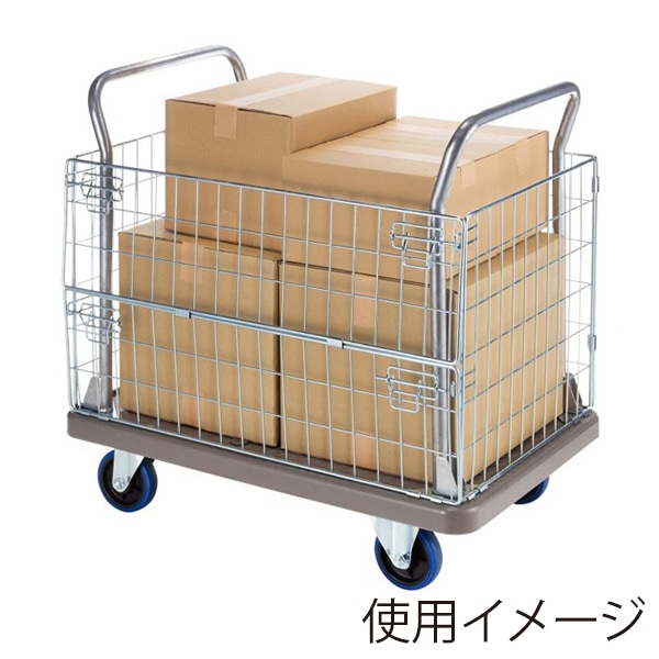 サンワサプライ かご付き台車 CART-FA13GY 1個(ご注文単位1個)【直送品】
