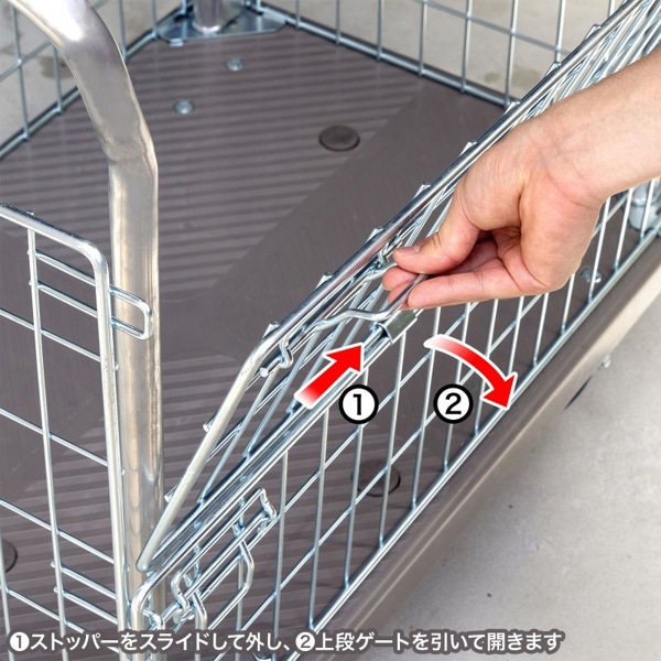 サンワサプライ かご付き台車 CART-FA13GY 1個(ご注文単位1個)【直送品】