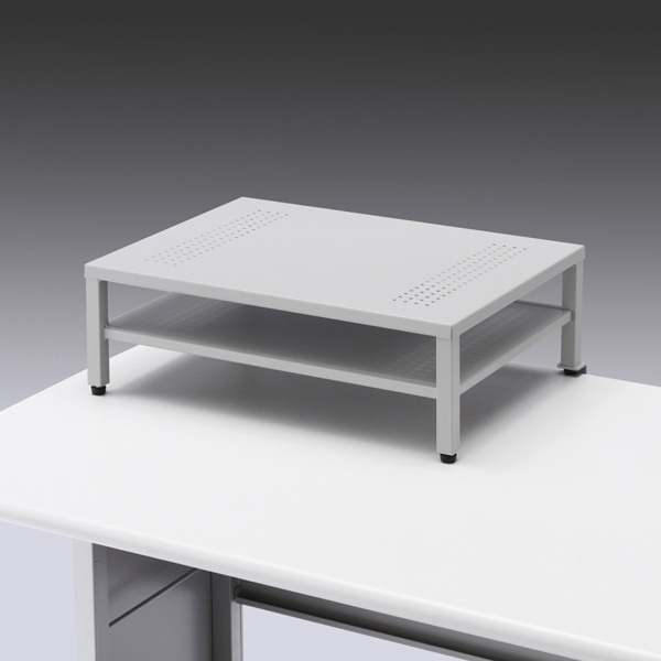 サンワサプライ プリンタステーション ライトグレー MR-PS3 1個（ご注文単位1個）【直送品】