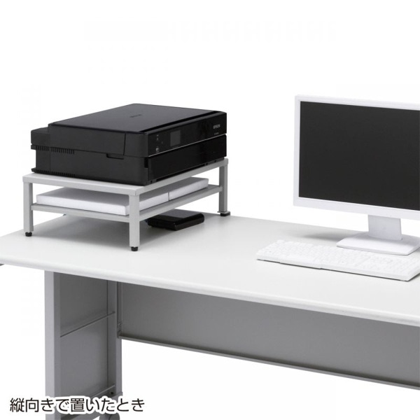 サンワサプライ プリンタステーション ライトグレー MR-PS3 1個（ご注文単位1個）【直送品】