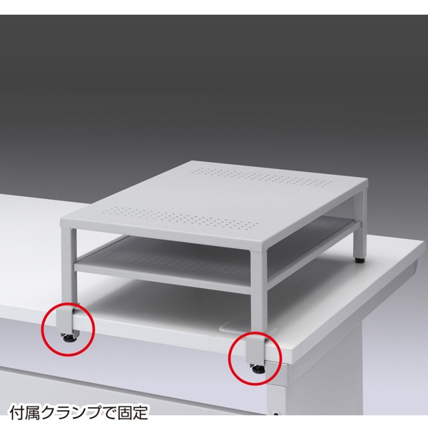 サンワサプライ プリンタステーション ライトグレー MR-PS3 1個（ご注文単位1個）【直送品】