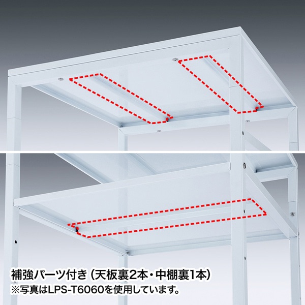サンワサプライ プリンタスタンド 600×600×500mm LPS-T6060L 1個（ご注文単位1個）【直送品】