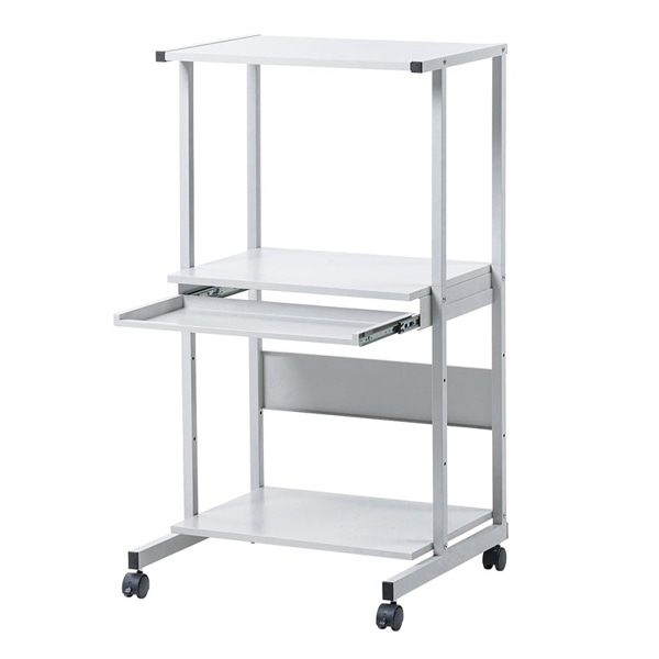 サンワサプライ パソコンラック キーボードスライダー付き 605×650×1200mm RAC-EC74 1個（ご注文単位1個）【直送品】