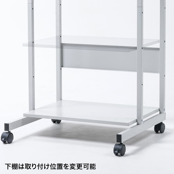 サンワサプライ パソコンラック キーボードスライダー付き 605×650×1200mm RAC-EC74 1個(ご注文単位1個)【直送品】