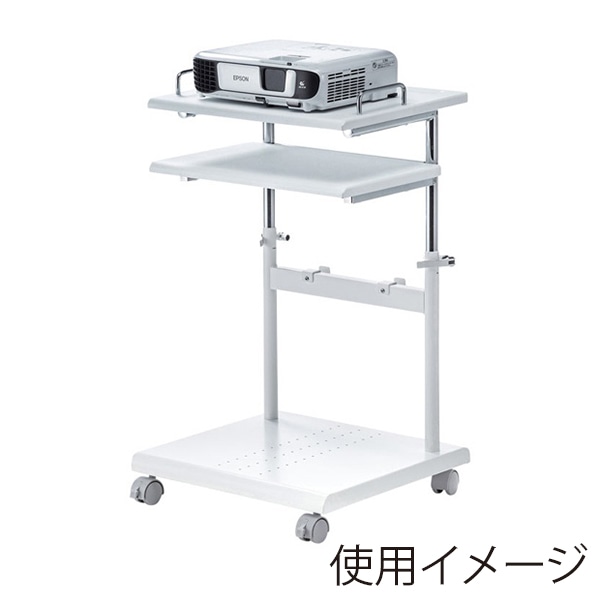 サンワサプライ プロジェクター台 中棚・下棚付き PR-17 1個（ご注文単位1個）【直送品】