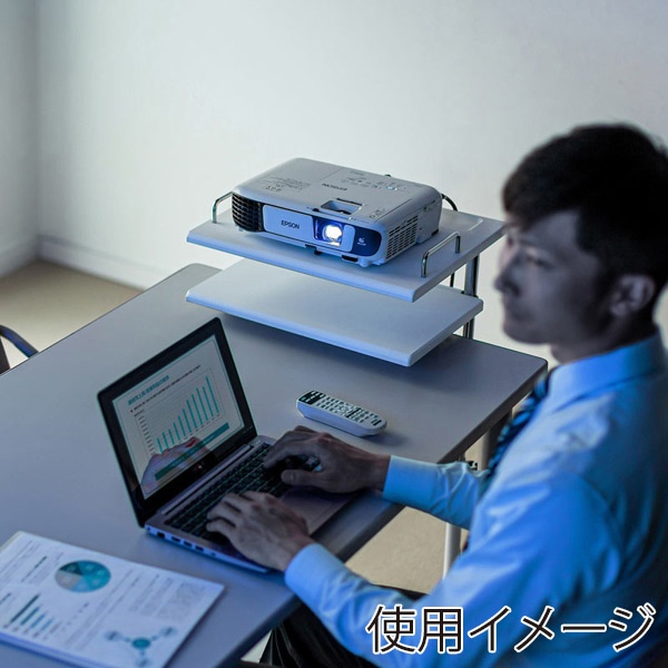 サンワサプライ プロジェクター台 中棚・下棚付き PR-17 1個（ご注文単位1個）【直送品】