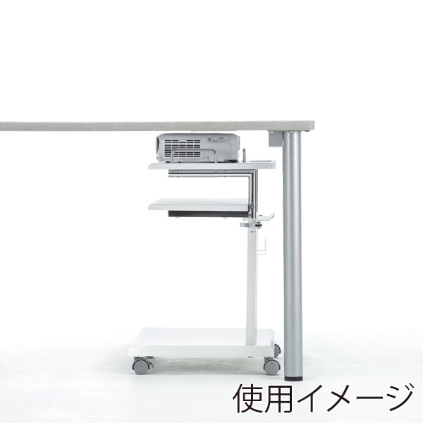 サンワサプライ プロジェクター台 中棚・下棚付き PR-17 1個（ご注文単位1個）【直送品】