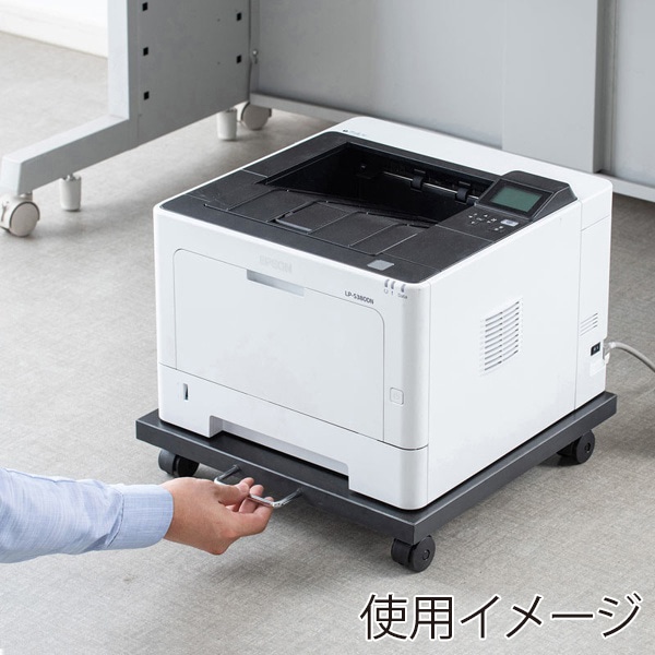 サンワサプライ プリンタスタンド 400×400 ブラック LPS-113BK 1個(ご注文単位1個)【直送品】