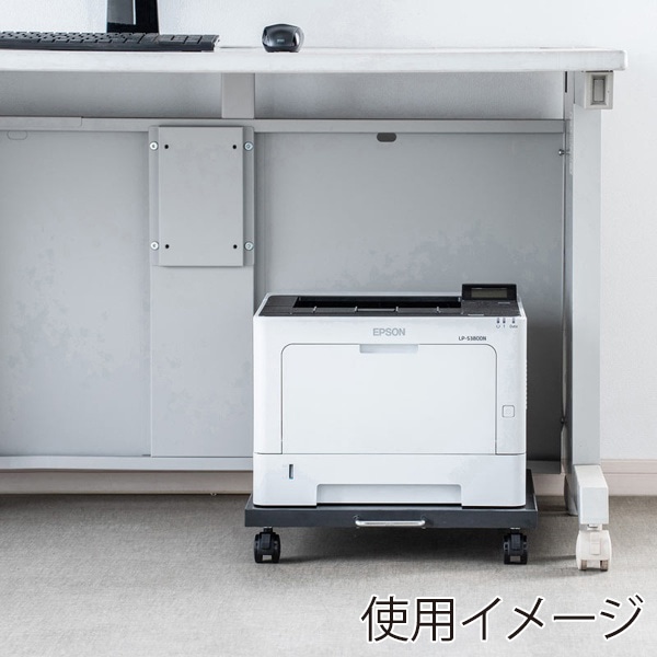 サンワサプライ プリンタスタンド 400×400 ブラック LPS-113BK 1個(ご注文単位1個)【直送品】