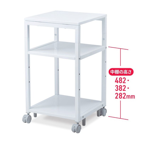 サンワサプライ プリンタスタンド 400×400×700mm LPS-T4040 1個（ご注文単位1個）【直送品】