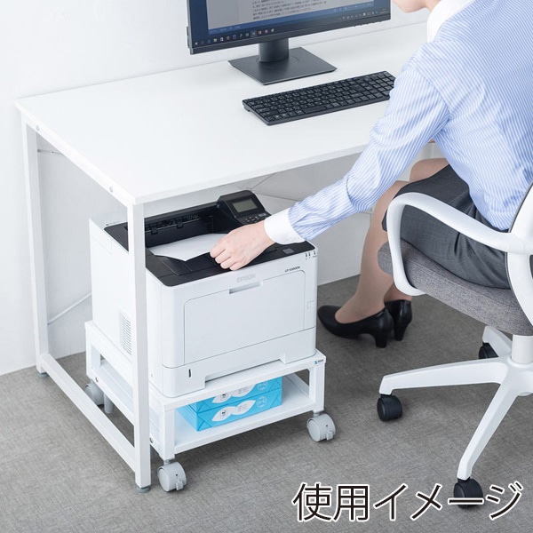 サンワサプライ プリンタスタンド ロータイプ 400×400×200mm LPS-T4040SL 1個(ご注文単位1個)【直送品】