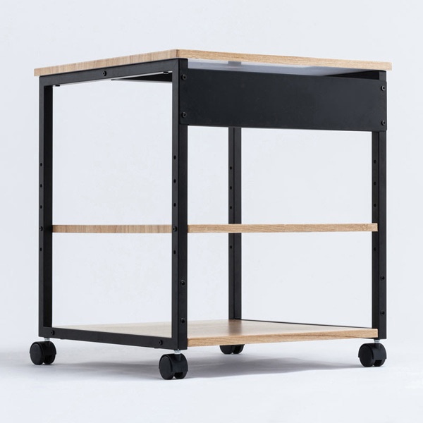 サンワサプライ 木目調プリンタスタンド W600 LPS-117LM 1個（ご注文単位1個）【直送品】