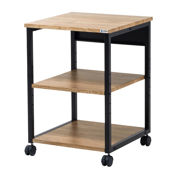 サンワサプライ 木目調プリンタスタンド W500 LPS-118LM 1個(ご注文単位1個)【直送品】