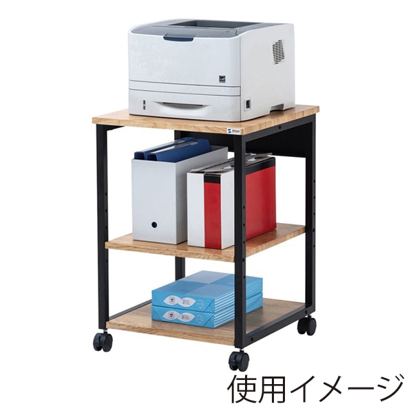 サンワサプライ 木目調プリンタスタンド W500 LPS-118LM 1個（ご注文単位1個）【直送品】