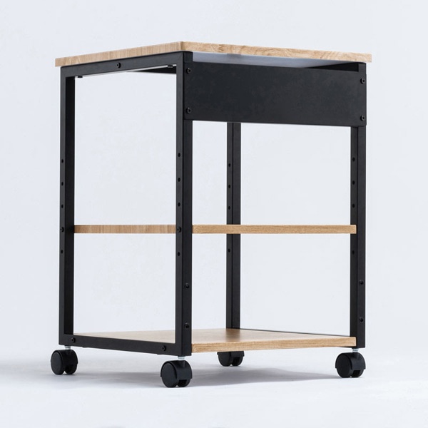 サンワサプライ 木目調プリンタスタンド W500 LPS-118LM 1個（ご注文単位1個）【直送品】