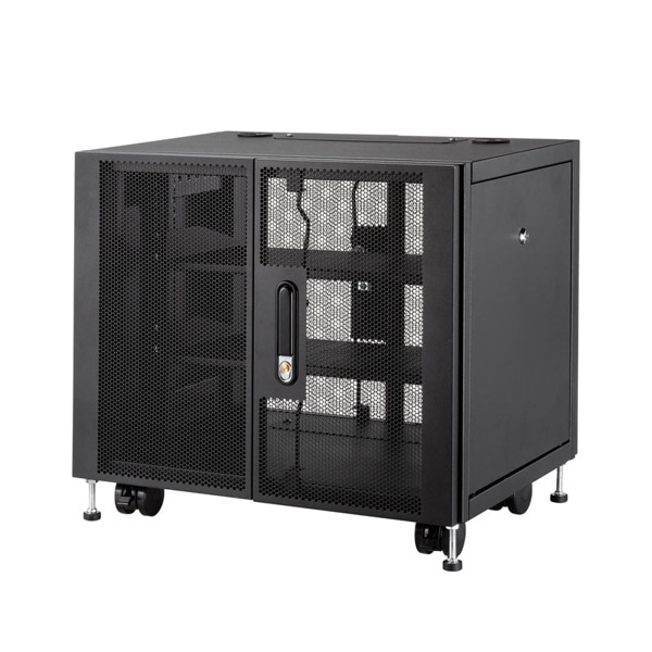 サンワサプライ 小型19インチ マウントボックス 9ユニット 奥行450mm CP-SVCBOX3BK 1個（ご注文単位1個）【直送品】