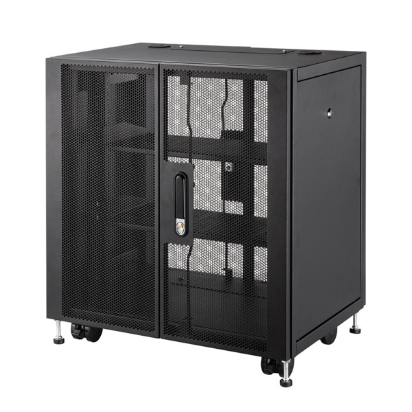 サンワサプライ 小型19インチ マウントボックス 12ユニット 奥行450mm CP-SVCBOX4BK 1個（ご注文単位1個）【直送品】