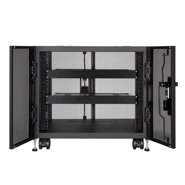 サンワサプライ 小型19インチ マウントボックス 9ユニット 奥行600mm CP-SVCBOX5BK 1個（ご注文単位1個）【直送品】