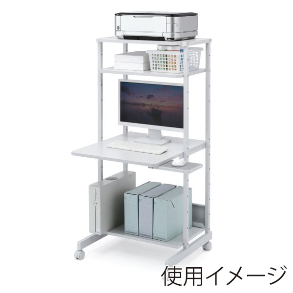サンワサプライ パソコンラック 650×700×1400mm RAC-EC12N2 1個(ご注文単位1個)【直送品】