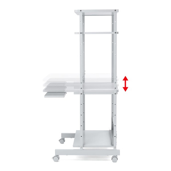 サンワサプライ パソコンラック 650×700×1400mm RAC-EC12N2 1個(ご注文単位1個)【直送品】