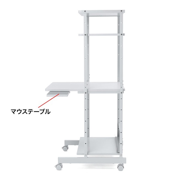 サンワサプライ パソコンラック 650×700×1400mm RAC-EC12N2 1個(ご注文単位1個)【直送品】
