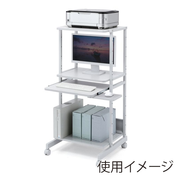 サンワサプライ パソコンラック 600×600×1265mm RAC-EC15N2 1個(ご注文単位1個)【直送品】