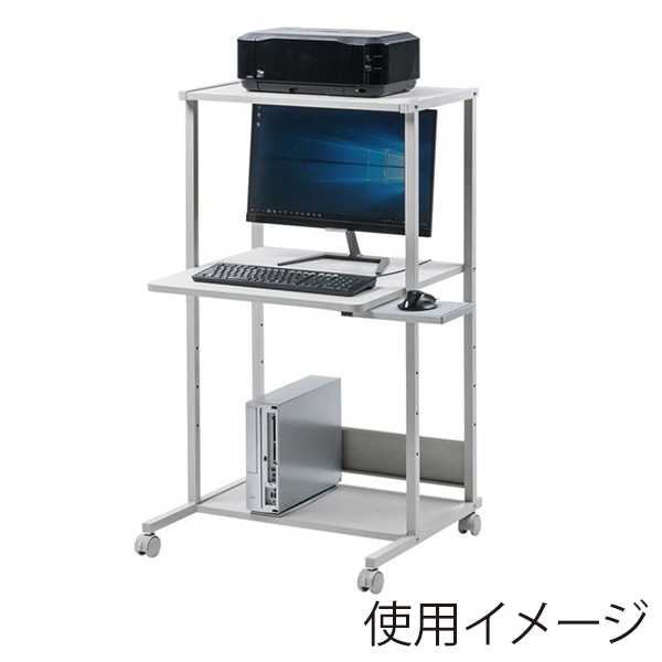 サンワサプライ パソコンラック 650×610×1150mm RAC-EC36N 1個(ご注文単位1個)【直送品】