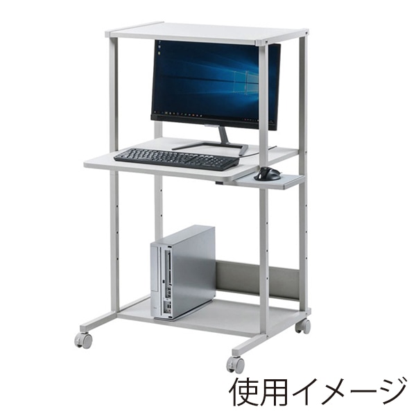 サンワサプライ パソコンラック 650×610×1150mm RAC-EC36N 1個(ご注文単位1個)【直送品】
